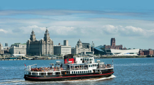 Boundless Social Breaks and Holidays Group: Mersey Ferries in front of the Liver Building